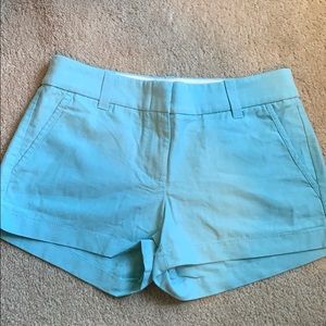 Turquoise jcrew shorts